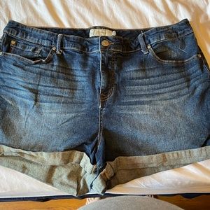 Torrid Distressed Jean Short
